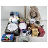 Frosty the snowman musical plush toy, snow