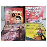 Vinyl LP records: Elvis, Fontaine Sisters,