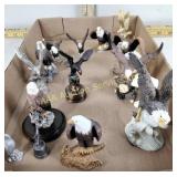 Small eagle figurines - assorted materials