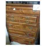 2 presswood end tables. 19.75" h x 15.5" sq