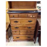 Chest of drawers with painted top - surface wear