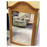Mirror for a dresser. Finish wear. 45.5" h x