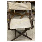 Old wood & canvas folding director