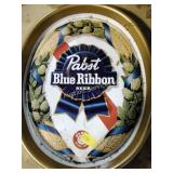 2 Pabst beer trays - some rust and wear