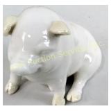 Belleek porcelain pig figurine