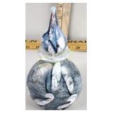 Signed art glass perfume bottle