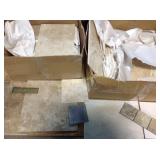 Assorted ceramic tile - some unused, some with