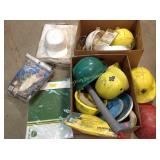 hard hats, life preserver, misc.
