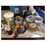 Beverage cooler, Haeger vase, food molds, vases,