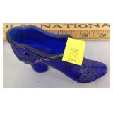Cobalt glass shoe