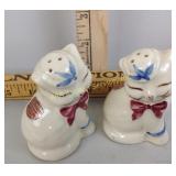 Pair of Shawnee cat shakers with original labels