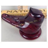 1998 signed Ron Ray glass cardinal bird