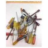 Screwdriver, tire iron, pliers