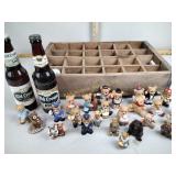 Vintage bottle crate, Ornaments, old Crown beer