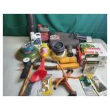 Trimmer line, fertilizer spikes, 4 cycle engine