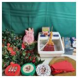 Pinecone fire starters, Christmas tree skirt,