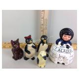 IAAC igloo figurine, ceramic dog figurine,