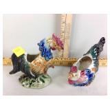 Lefton rooster planters