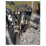 Moped frame with tires