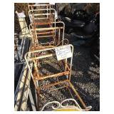 7 metal chaires 5 have no seat