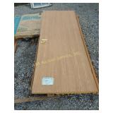 Wood door with frame