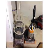 Hoover steam vac and Bissell clean view vacuum