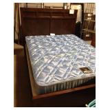Queen size bed, home meridian, with mattress and