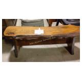 Wooden bench, 18in to seat