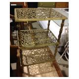 Three tier metal stand  14 1/2 x 12 x 23