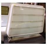 Lighted advertising sign, plastic, untested, 36 x