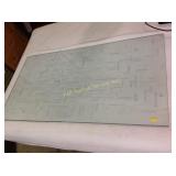 Glass with love in different languages 59 x 32,