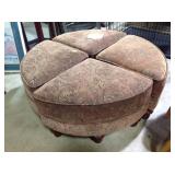 ottoman 43 x 18, upholstered, four wedges