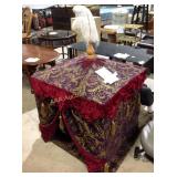 Upholstered box 25 1/2 x 25 1/2 x 30
