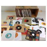 Records (45s) including James Brown, The
