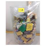 Matchbooks (various hotels and bars), glass vase