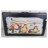 Painted suitcase ( Locked)