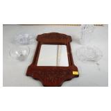 Glass Vase, Mirror(broke), other clear glass