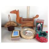 Windsor Collection Santa.wooden horse