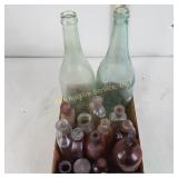 Vintage bottles including medicine bottles
