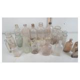 Vintage bottles including medicine bottles