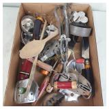 Vintage Kitchen utensils including cookie cutters