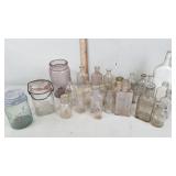 Apothecary bottles, Root mason jar with zinc lid