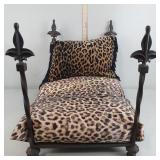 Pet bed, wrought iron frame