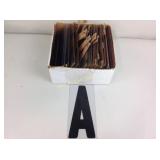 Plastic sign letters