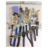 Watch parts, necklaces