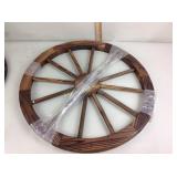 Wood wagon wheel, snake