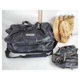 Rawlings Baseball Gloves, Sandvic Coromat bag