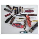 Knives Including Sheffield, Barlow, Swiss army