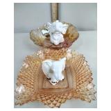 Carnival Glass, Elephant figurines