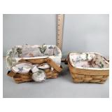 Longaberger Baskets Cloth Lining Plastic